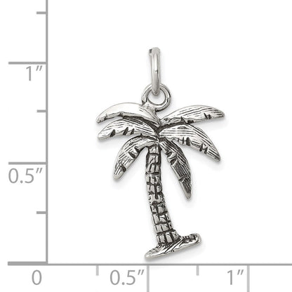Sterlingsilber Antikisiert Palme Baum Charm