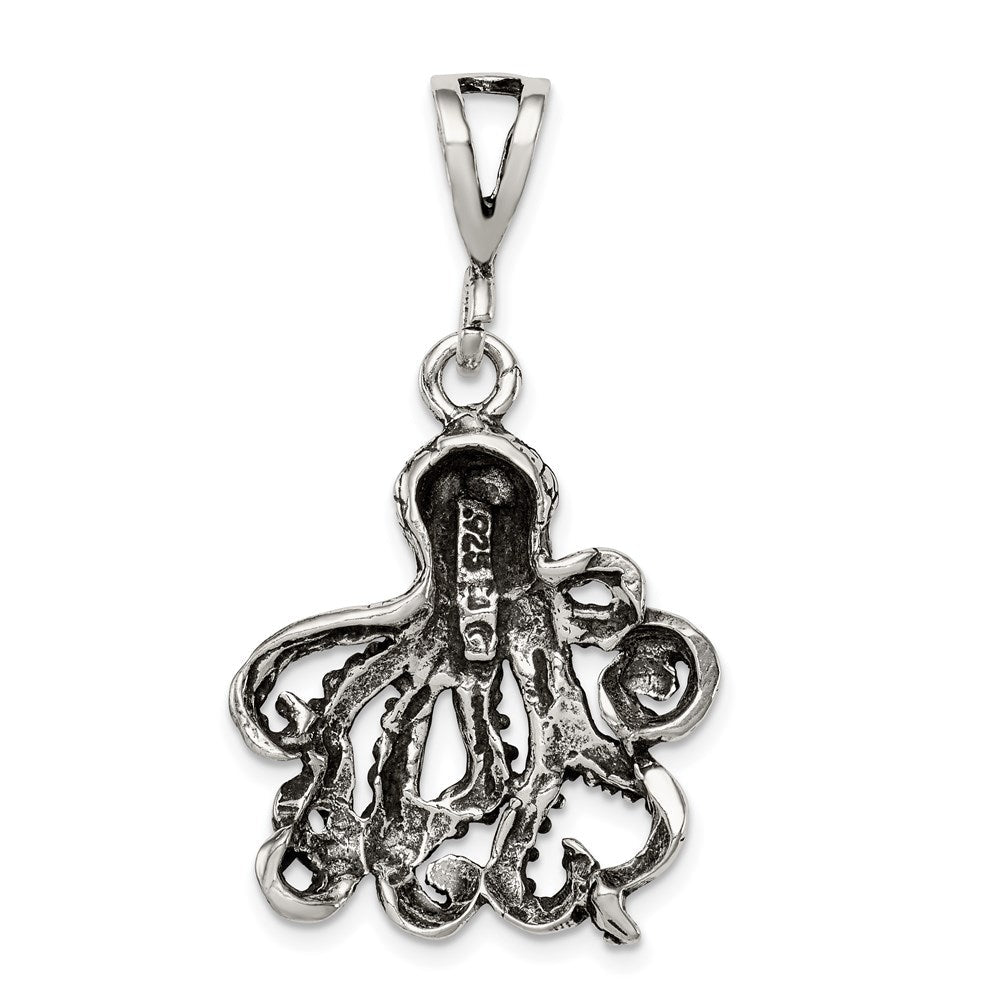 Sterlingsilber Antikisiert Octopus Charm