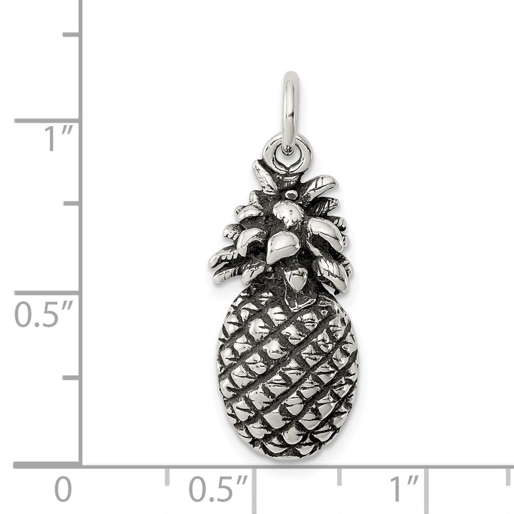 Sterlingsilber Antikisiert Pineapple Charm