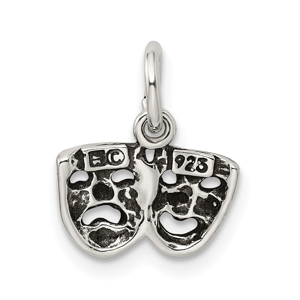 Sterlingsilber Antikisiert Comedy/tragedy Face Charms