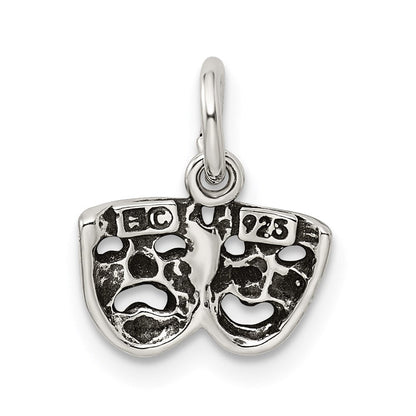 Sterlingsilber Antikisiert Comedy/tragedy Face Charms