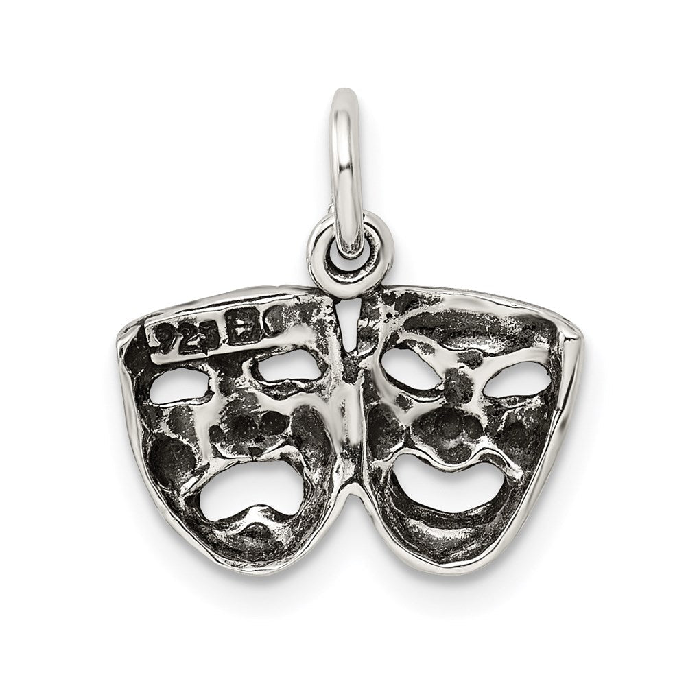 Sterlingsilber Antikisiert Comedy/tragedy Face Charms