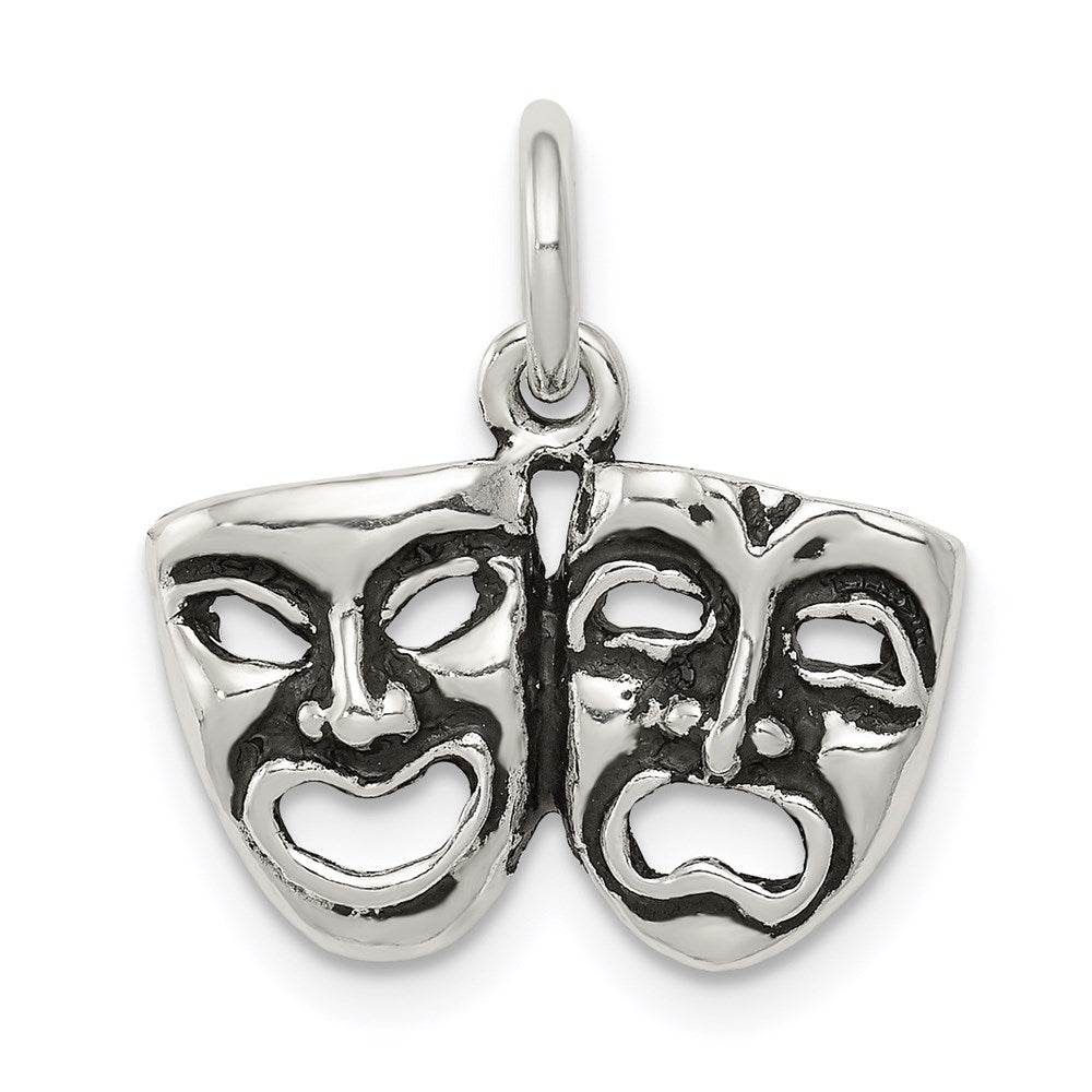 Sterlingsilber Antikisiert Comedy/tragedy Face Charms