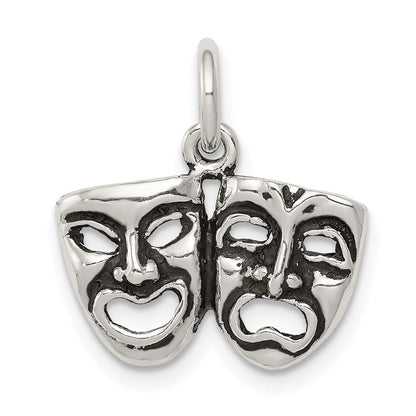 Sterlingsilber Antikisiert Comedy/tragedy Face Charms
