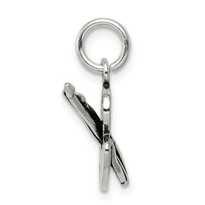 Sterlingsilber Antikisiert Artist Palette Charm
