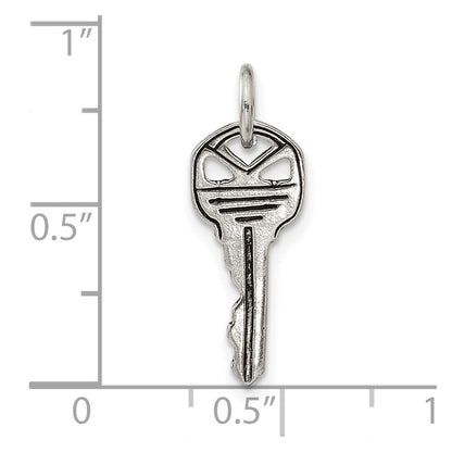 Sterlingsilber Antikisiert Key Charm