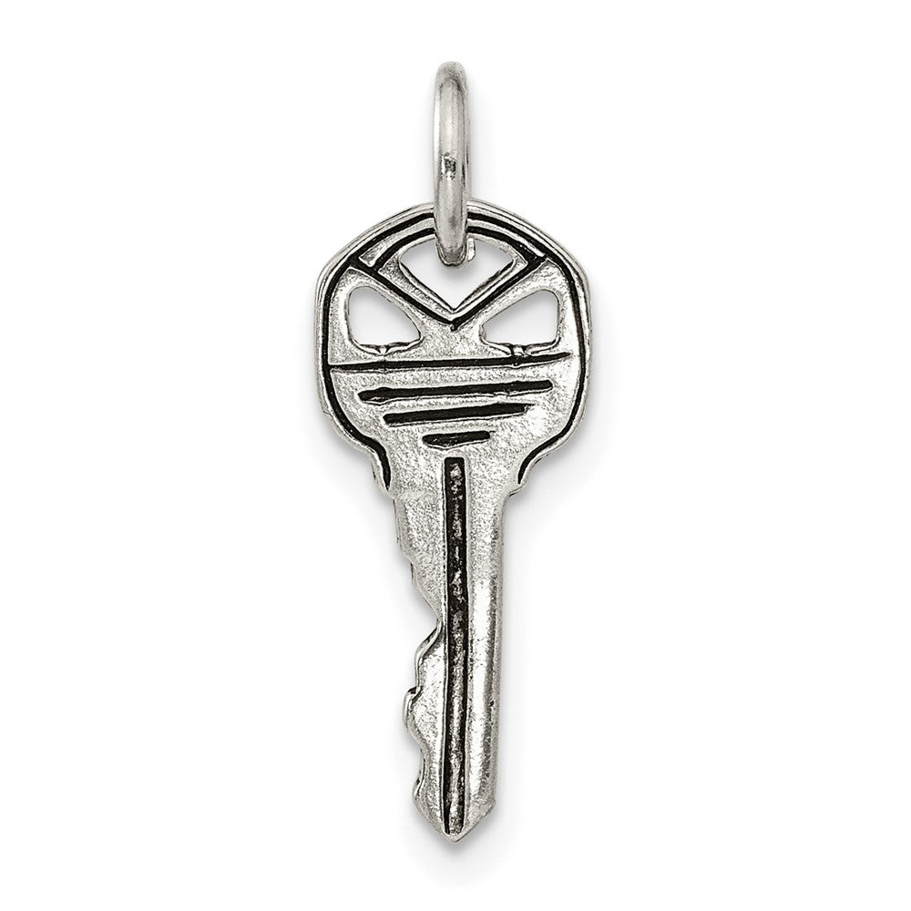 Sterlingsilber Antikisiert Key Charm