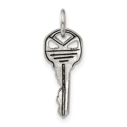 Sterlingsilber Antikisiert Key Charm