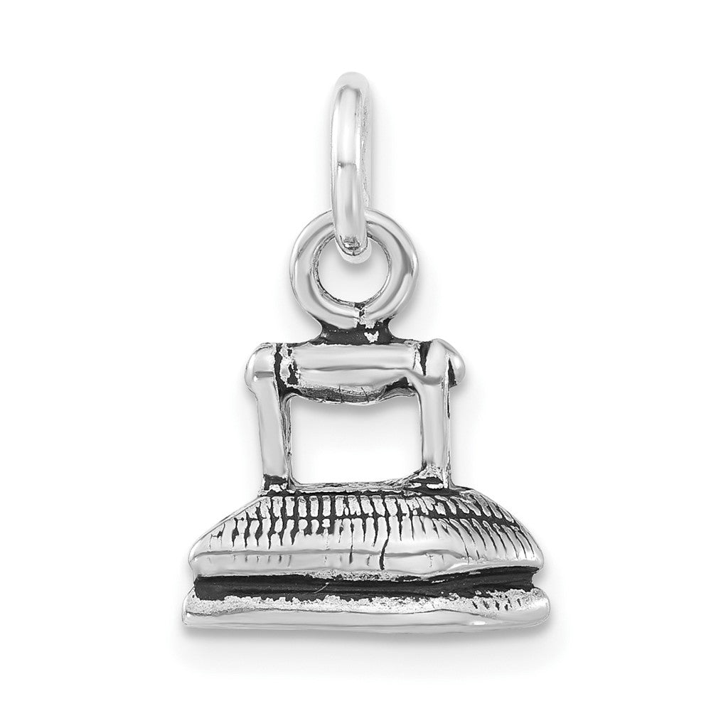 Sterlingsilber 3-d Antikisiert Clothing Iron Charm