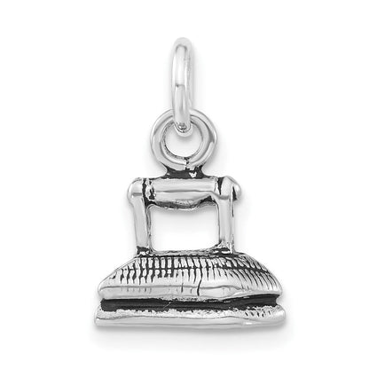Sterlingsilber 3-d Antikisiert Clothing Iron Charm