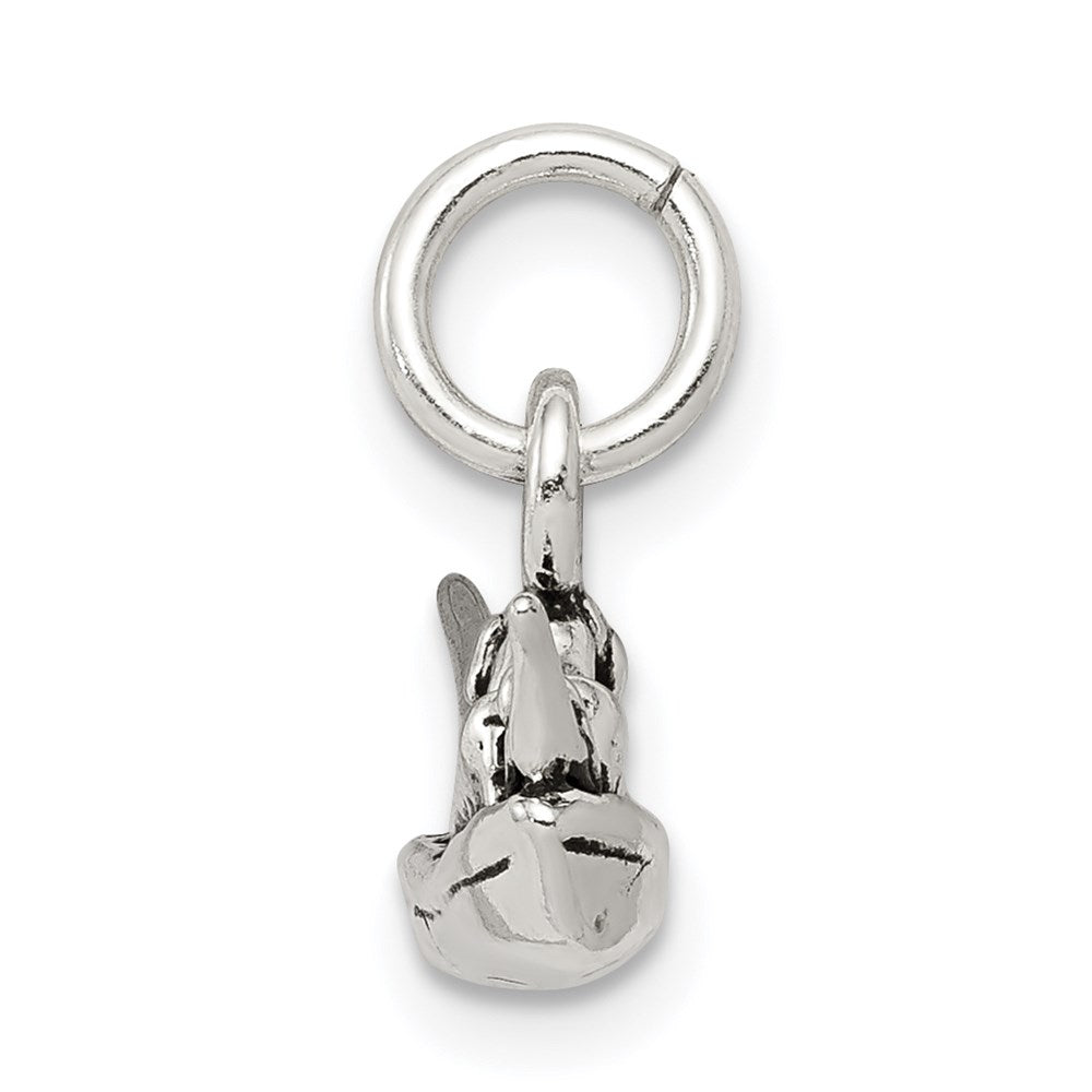 Sterlingsilber Antikisiert Boot Charm