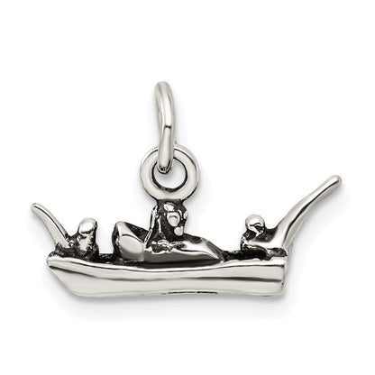 Sterlingsilber Antikisiert Boot Charm