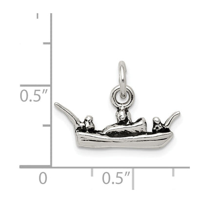 Sterlingsilber Antikisiert Boot Charm