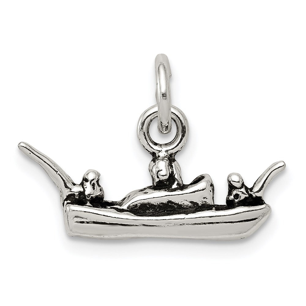 Sterlingsilber Antikisiert Boot Charm