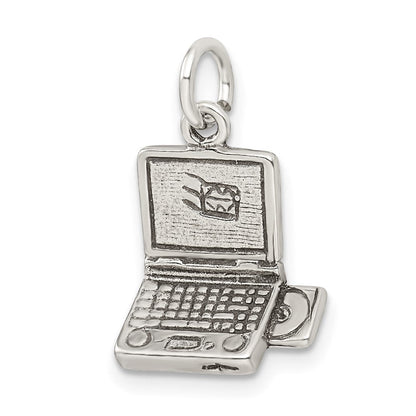 Sterlingsilber Antikisiert Laptop Charm