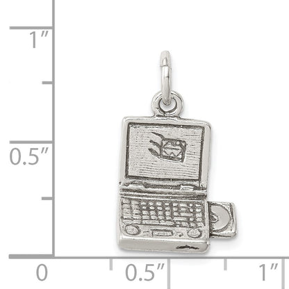 Sterlingsilber Antikisiert Laptop Charm