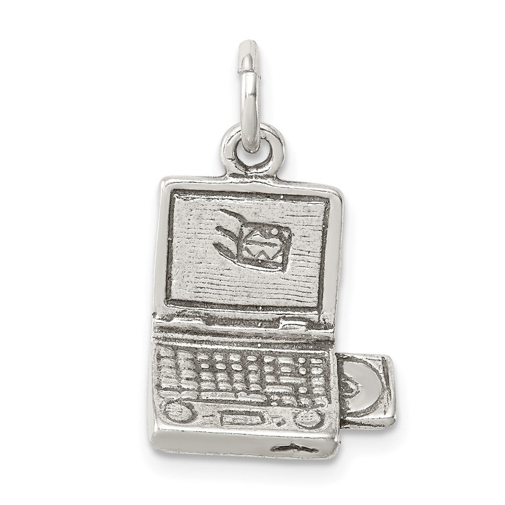 Sterlingsilber Antikisiert Laptop Charm