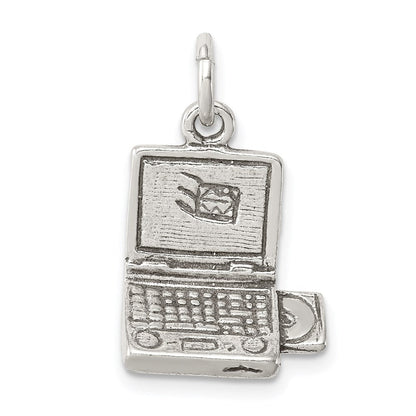 Sterlingsilber Antikisiert Laptop Charm