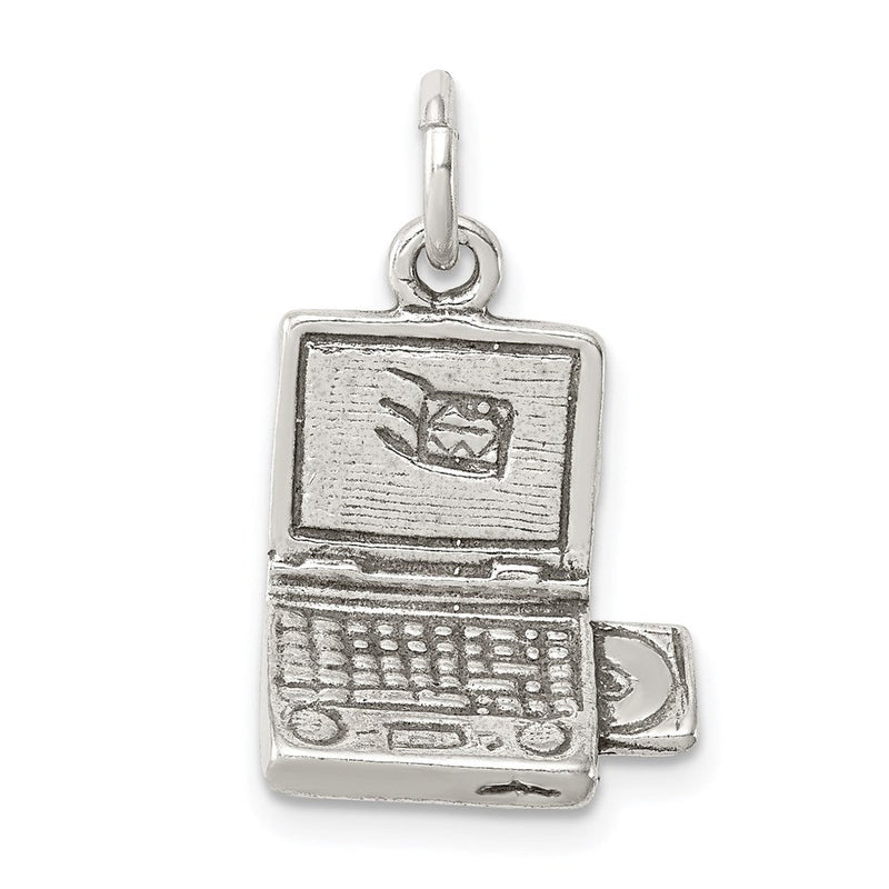 Sterlingsilber Antikisiert Laptop Charm