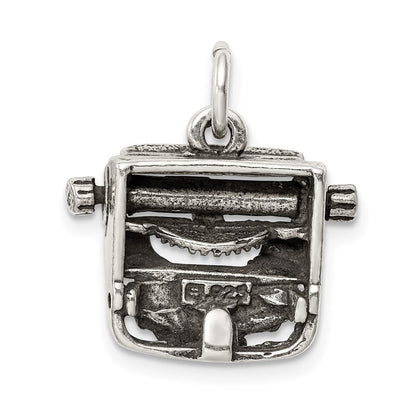 Sterlingsilber Antikisiert Typewriter Charm