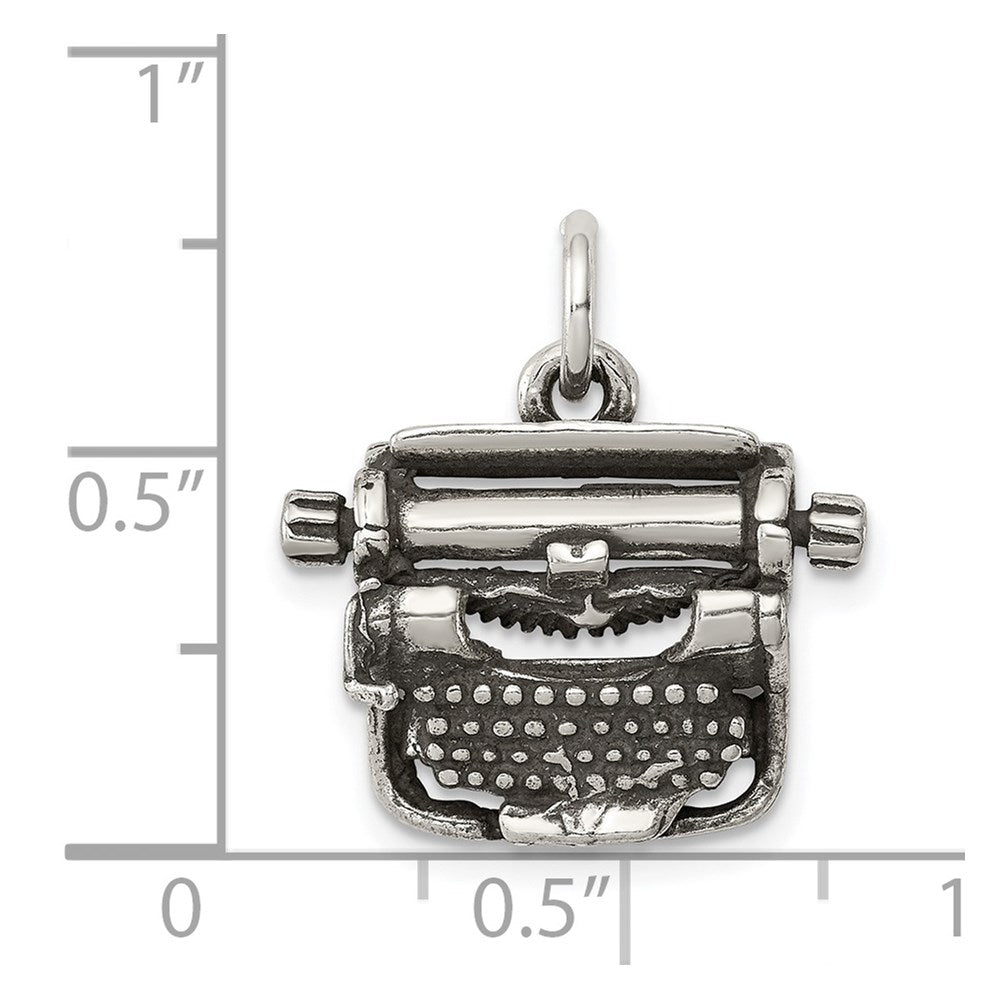Sterlingsilber Antikisiert Typewriter Charm