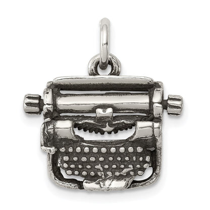 Sterlingsilber Antikisiert Typewriter Charm