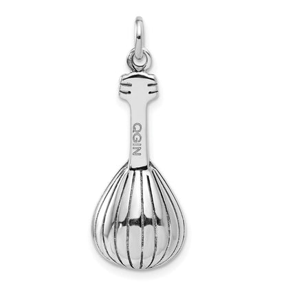Sterlingsilber Antikisiert 3d Mandolin Charm