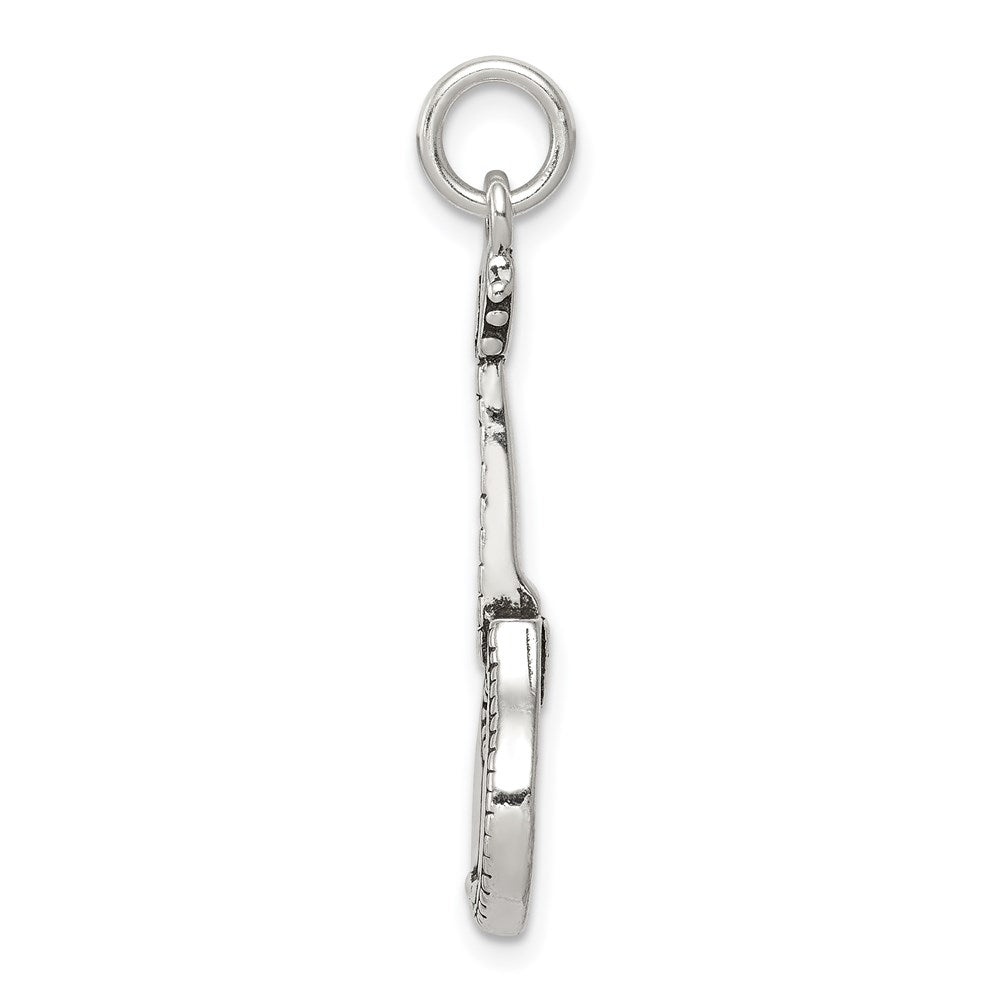 Sterlingsilber Antikisiert Mandolin Charm