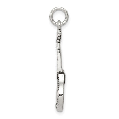 Sterlingsilber Antikisiert Mandolin Charm