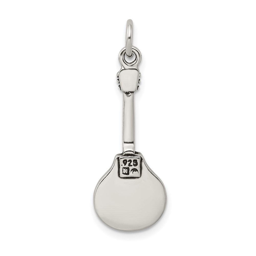 Sterlingsilber Antikisiert Mandolin Charm