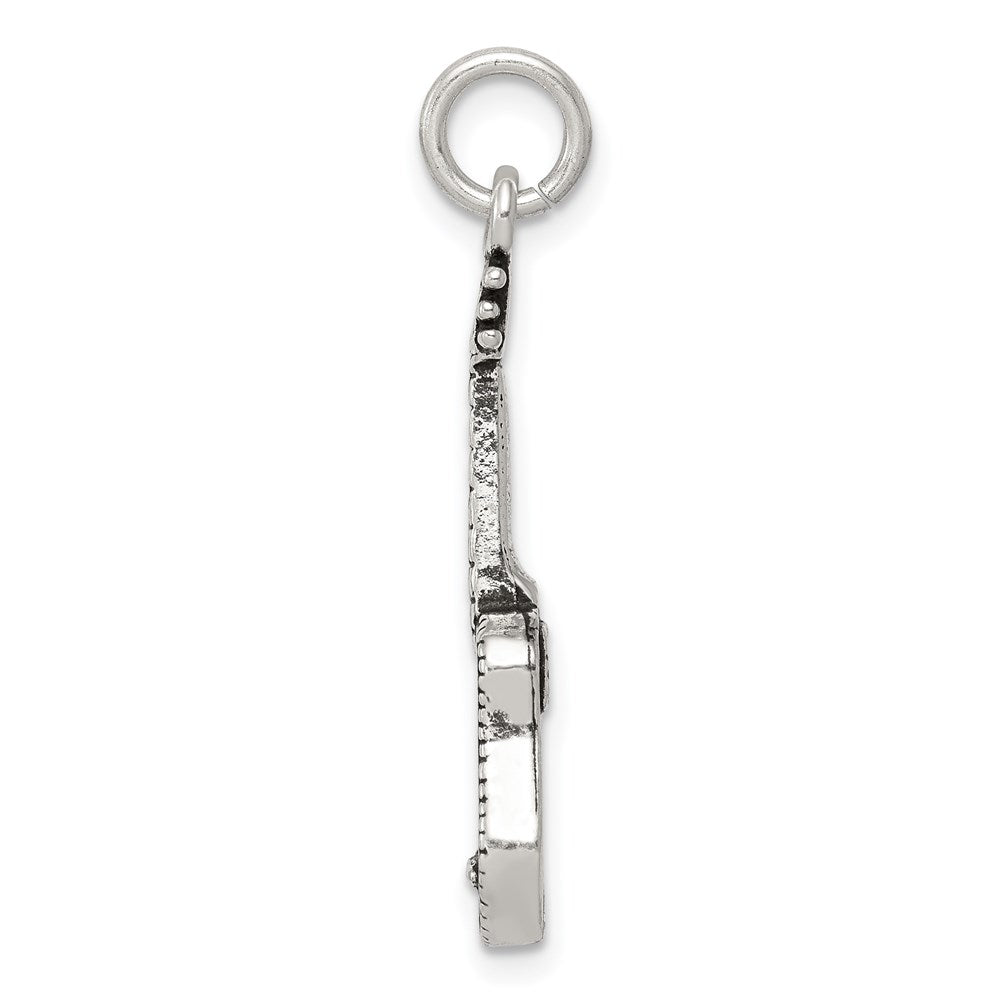 Sterlingsilber Antikisiert Acoustic Gitarre Charm