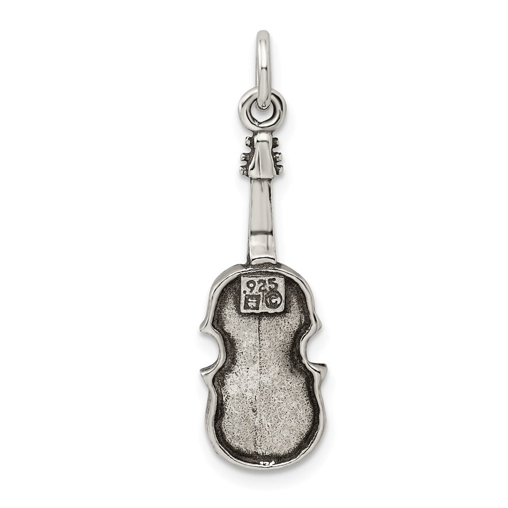 Sterlingsilber Antikisiert Viola Charm