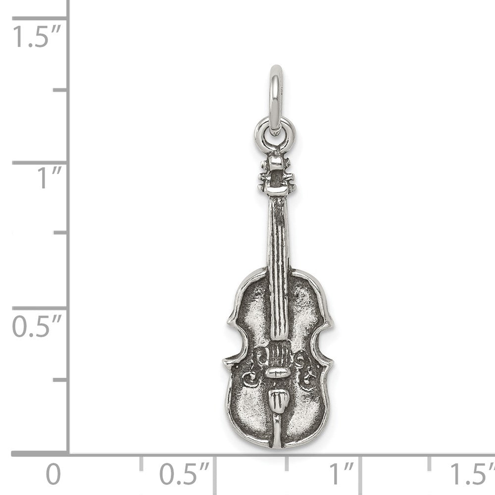 Sterlingsilber Antikisiert Viola Charm