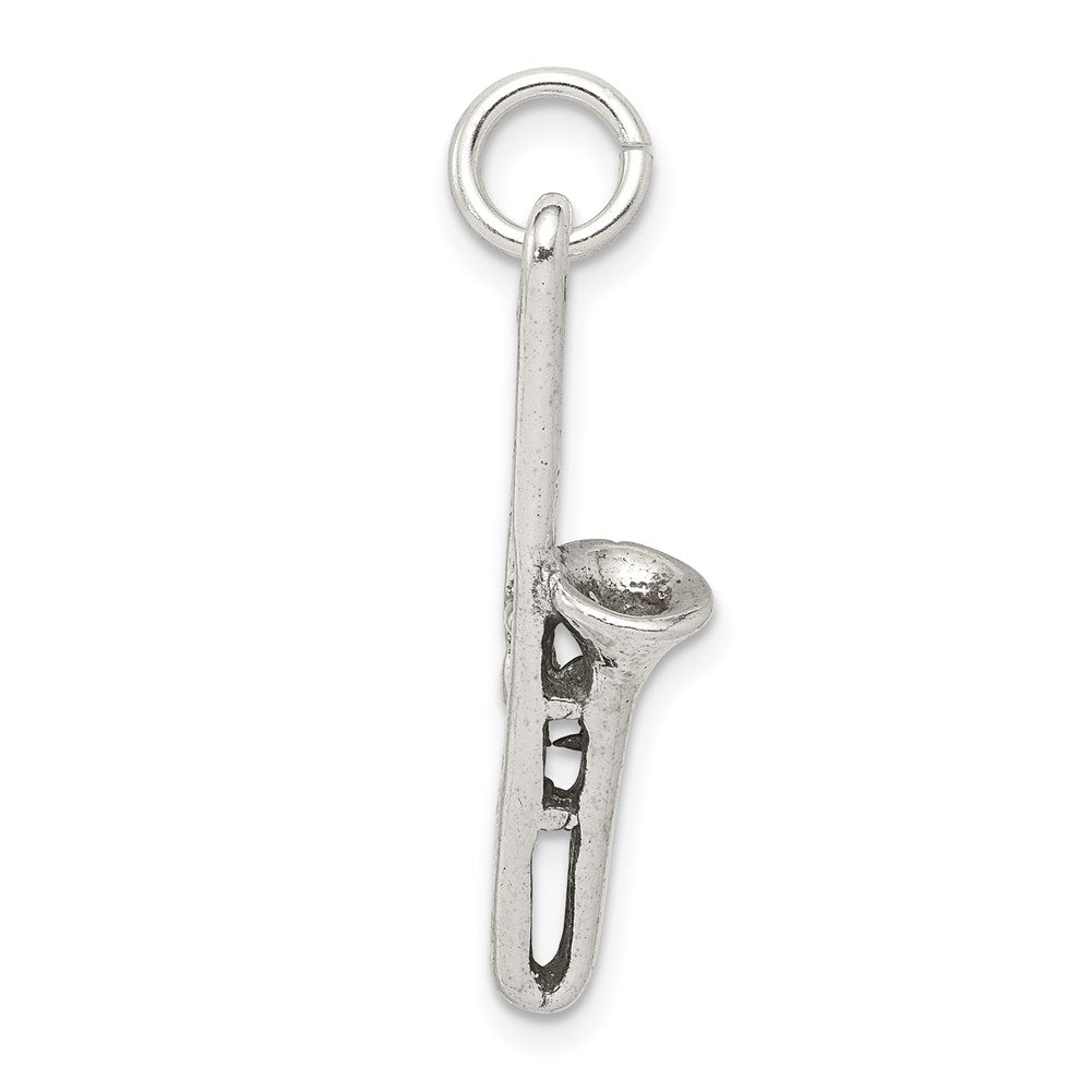 Sterlingsilber Antikisiert Trombone Charm