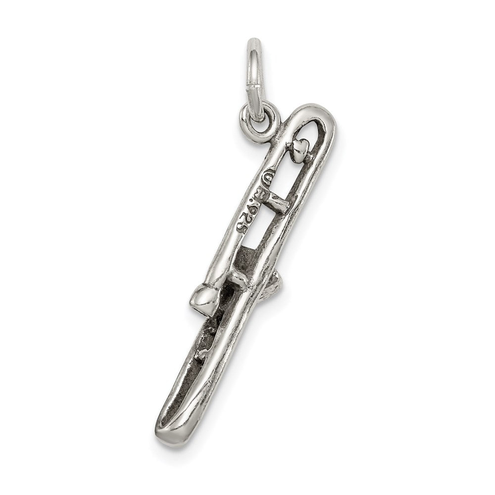 Sterlingsilber Antikisiert Trombone Charm