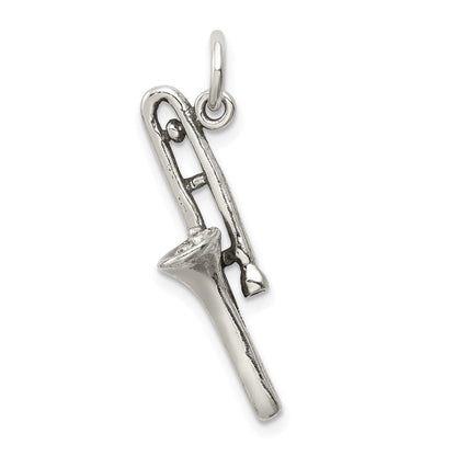Sterlingsilber Antikisiert Trombone Charm