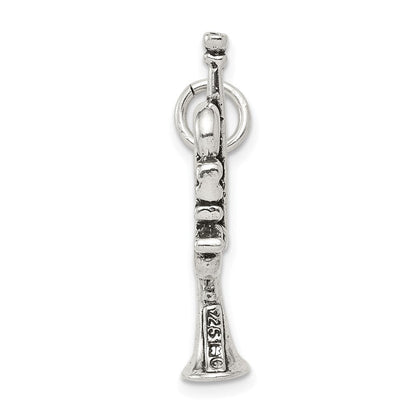Sterlingsilber Antikisiert Trumpet Charm