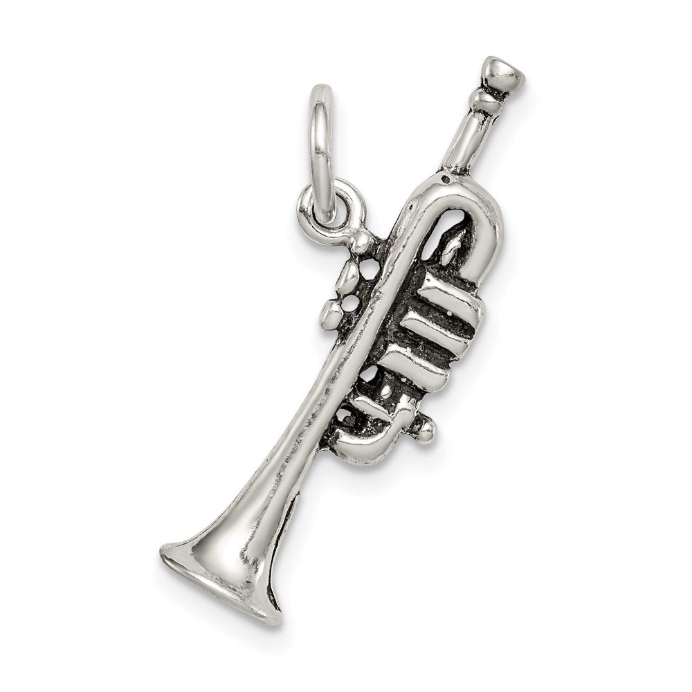 Sterlingsilber Antikisiert Trumpet Charm