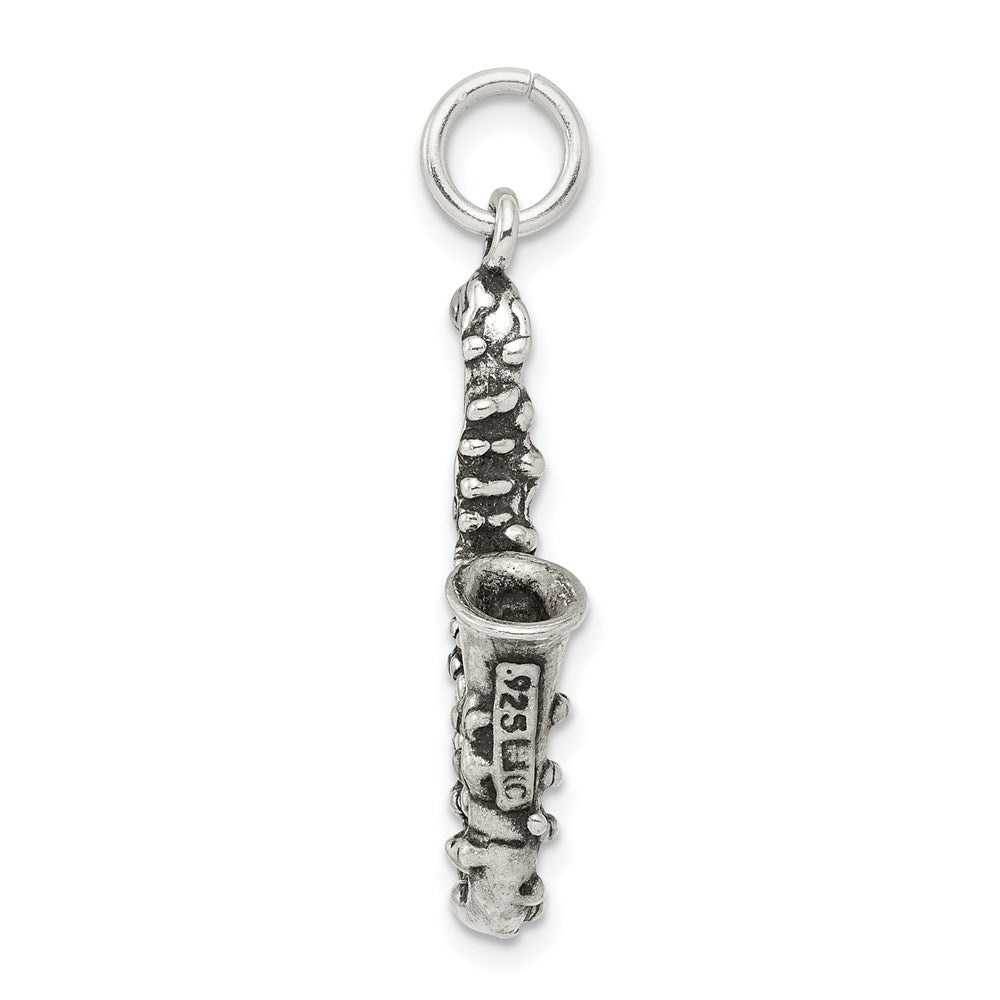 Sterlingsilber Antikisiert Saxophone Charm