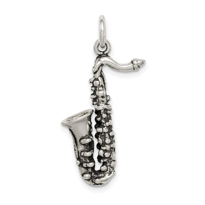 Sterlingsilber Antikisiert Saxophone Charm
