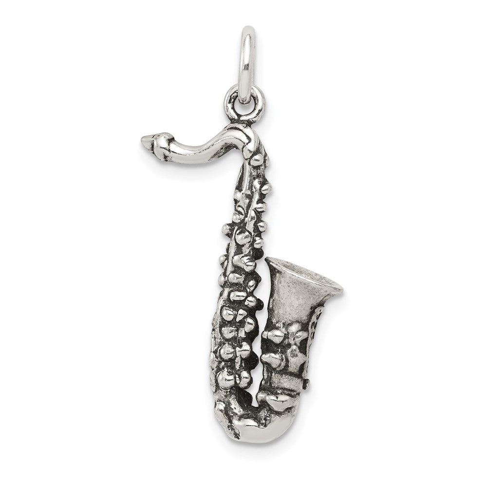 Sterlingsilber Antikisiert Saxophone Charm