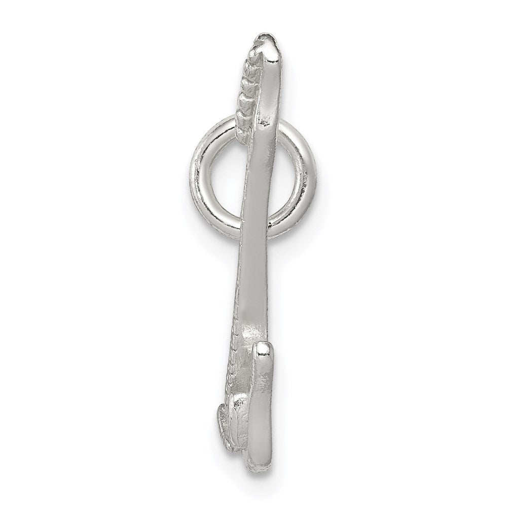 Sterlingsilber Rhodiniert Electric Gitarre Charm