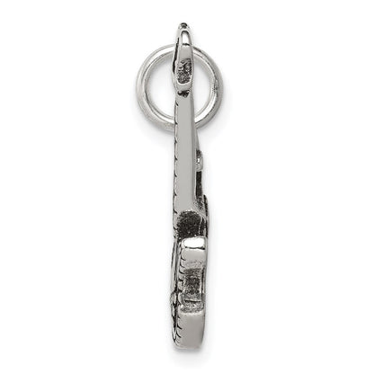 Sterlingsilber Antikisiert Electric Gitarre Charm