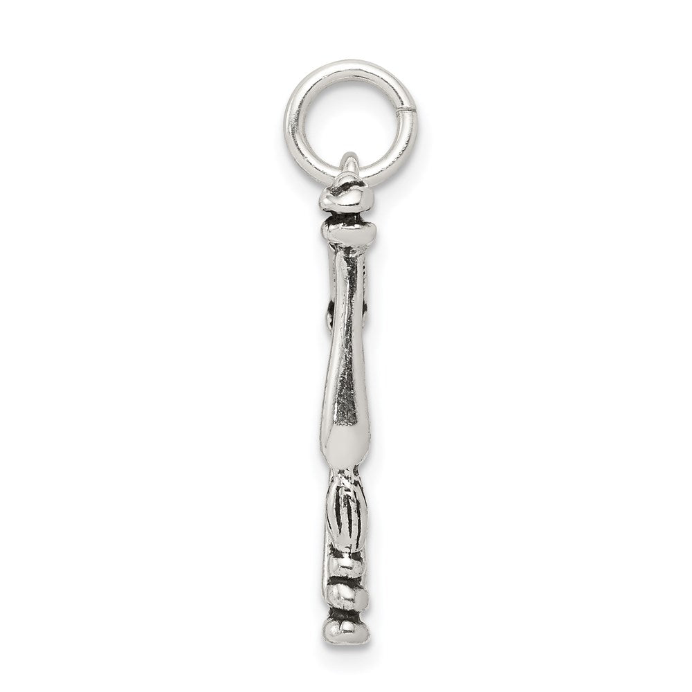 Sterlingsilber Antikisiert Harp Charm