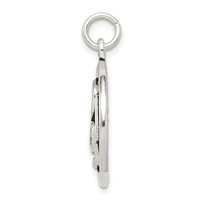 Sterlingsilber Antikisiert Musik Staff Charm