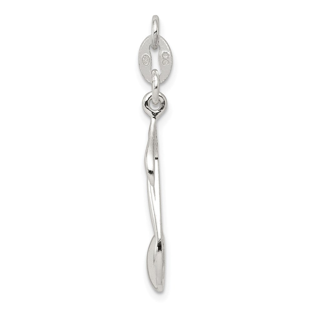 Sterlingsilber Poliert Musik Note Charm