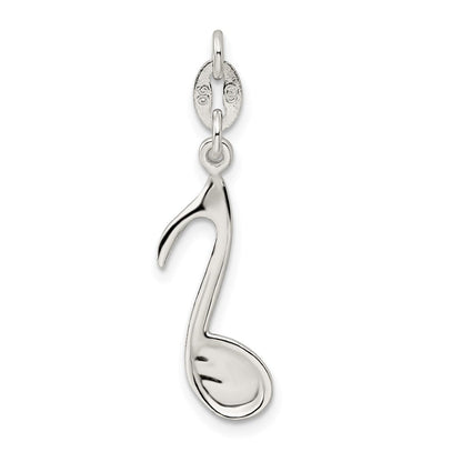 Sterlingsilber Poliert Musik Note Charm