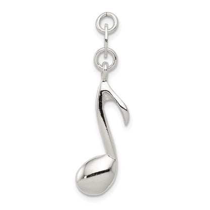 Sterlingsilber Poliert Musik Note Charm
