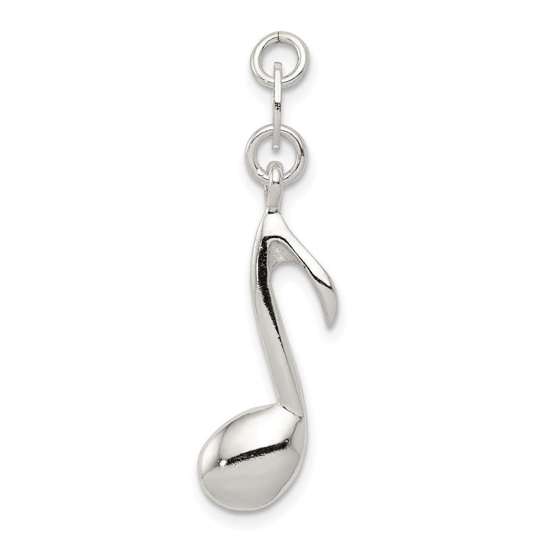 Sterlingsilber Poliert Musik Note Charm