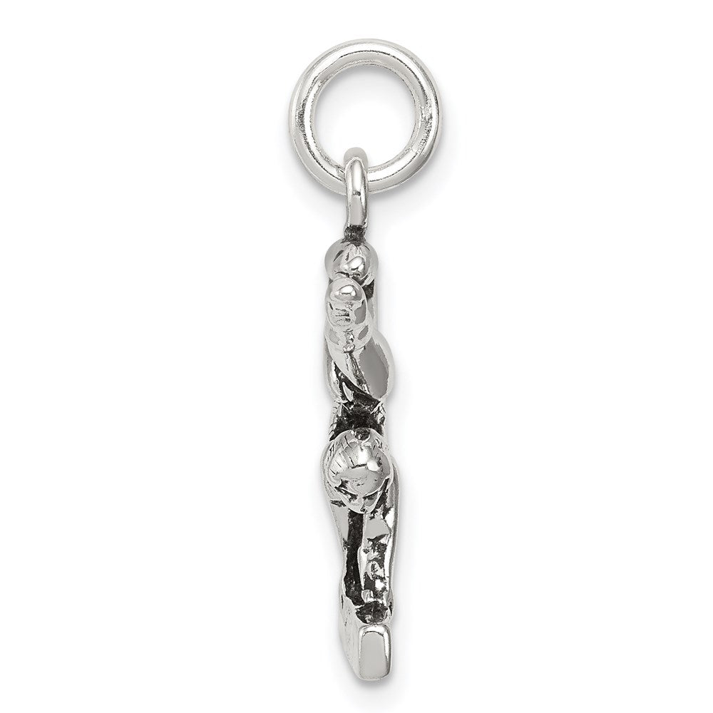 Sterlingsilber Antikisiert Gymnasts Charm
